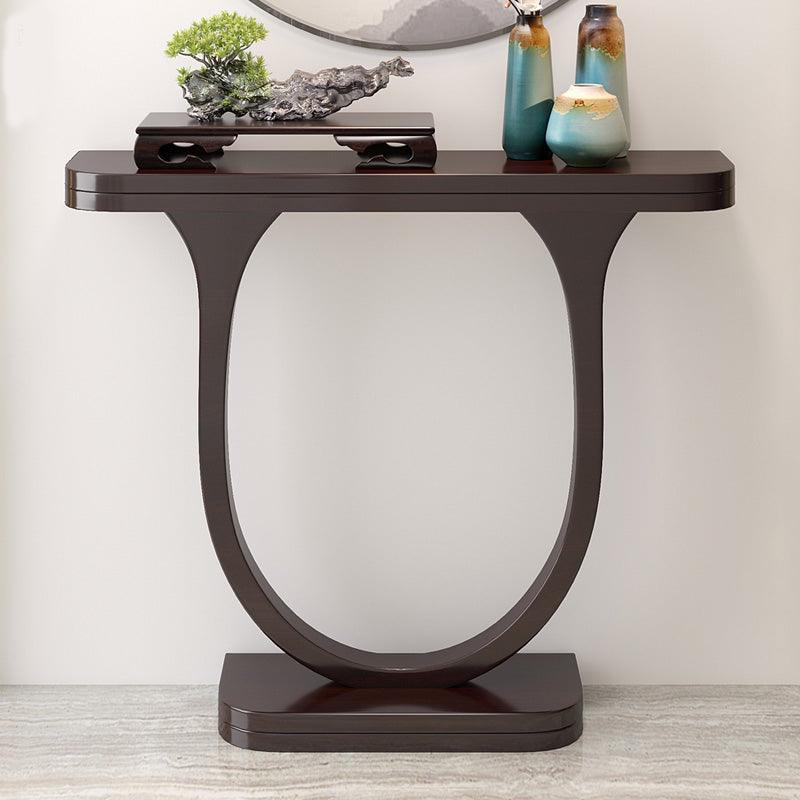 Mid Century Modern Console Table 33.46-inch Tall Solid Wood End Table