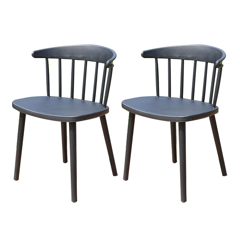 Stacking Dining Armchair Contemporary Plastic Patio Arm Chair