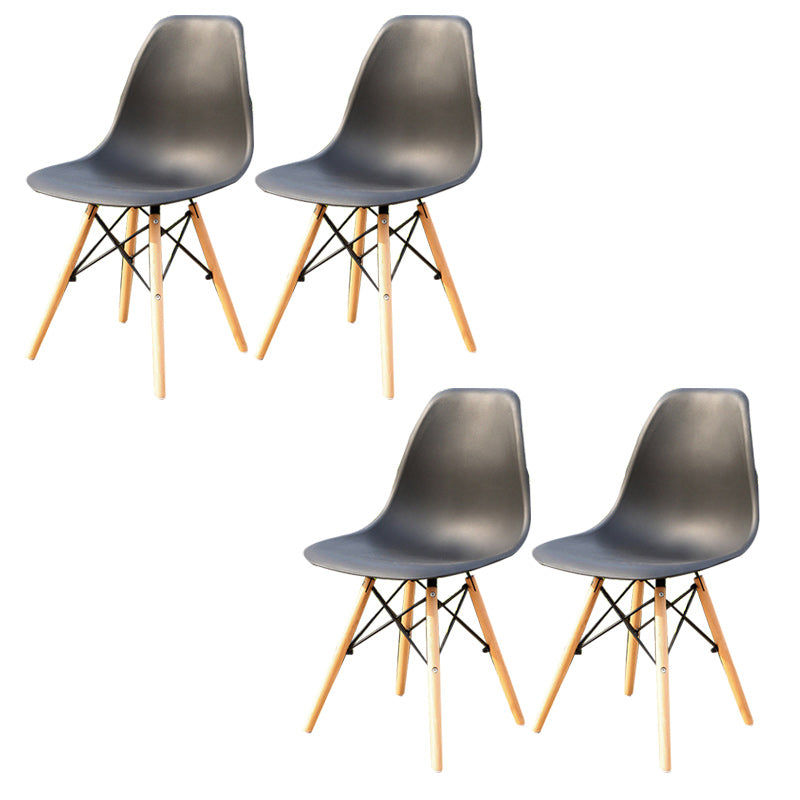 Stacking Dining Armchair Contemporary Plastic Patio Arm Chair