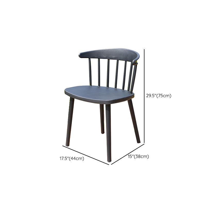 Stacking Dining Armchair Contemporary Plastic Patio Arm Chair