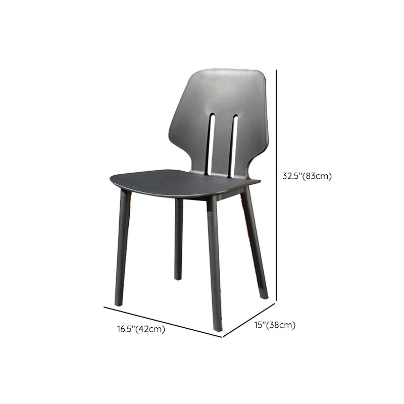 Stacking Dining Armchair Contemporary Plastic Patio Arm Chair