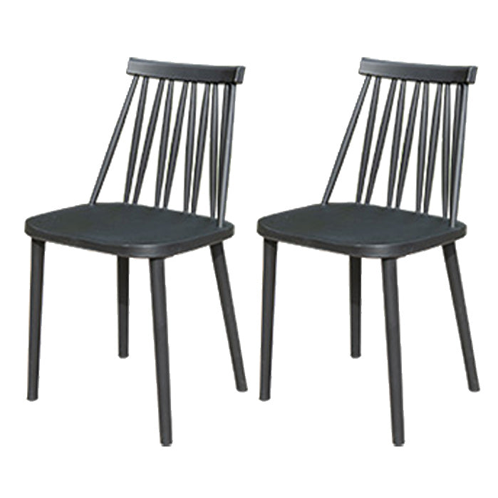 Contemporary Plastic Outdoors Dining Chairs Stacking Patio Dining Armchair