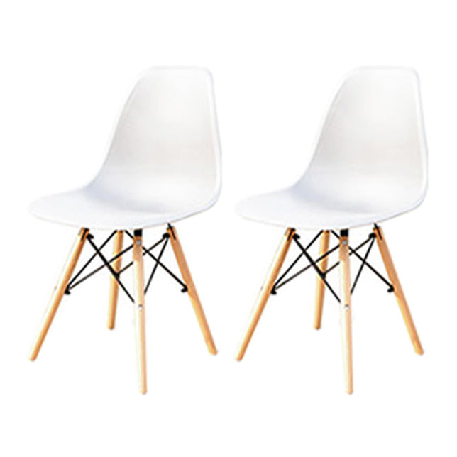 Contemporary Plastic Outdoors Dining Chairs Stacking Patio Dining Armchair