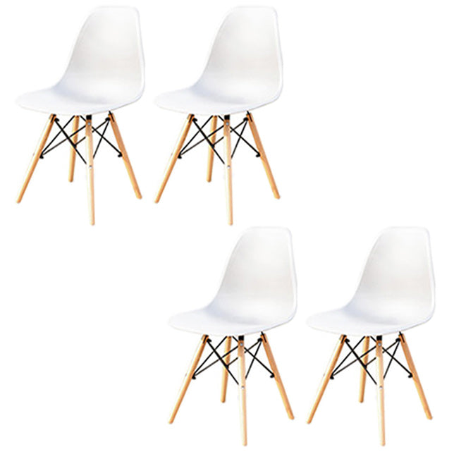 Contemporary Plastic Outdoors Dining Chairs Stacking Patio Dining Armchair