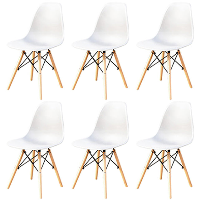 Contemporary Plastic Outdoors Dining Chairs Stacking Patio Dining Armchair