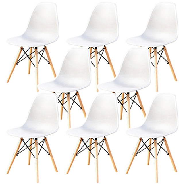 Contemporary Plastic Outdoors Dining Chairs Stacking Patio Dining Armchair