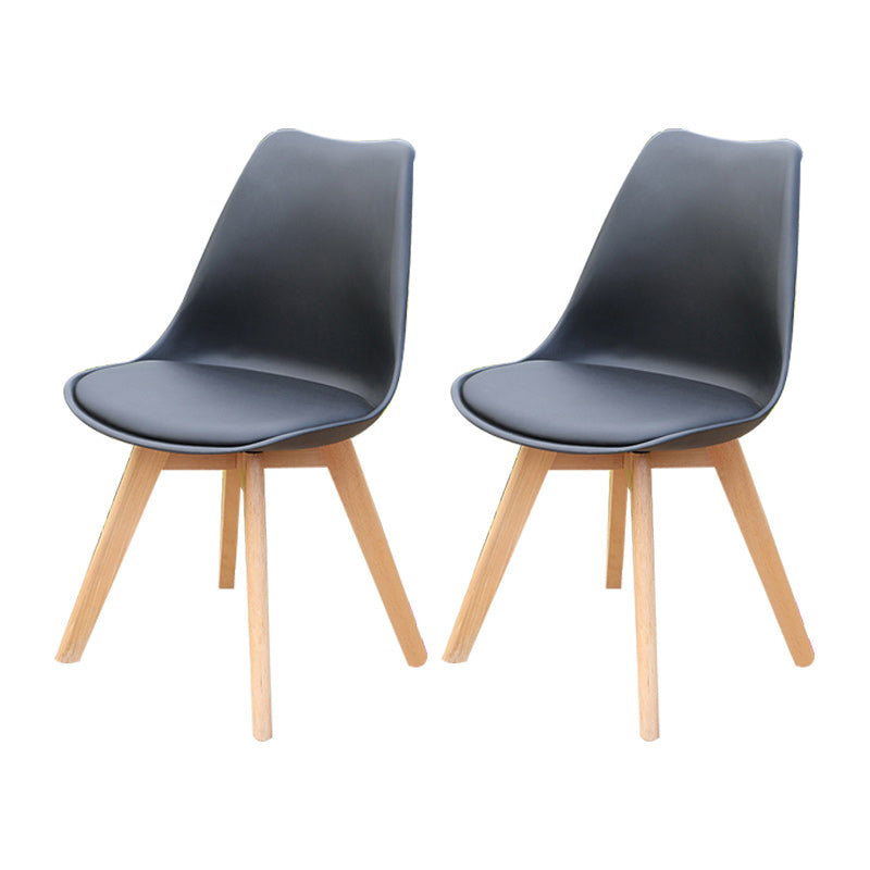 Contemporary Plastic Outdoors Dining Chairs Stacking Patio Dining Armchair