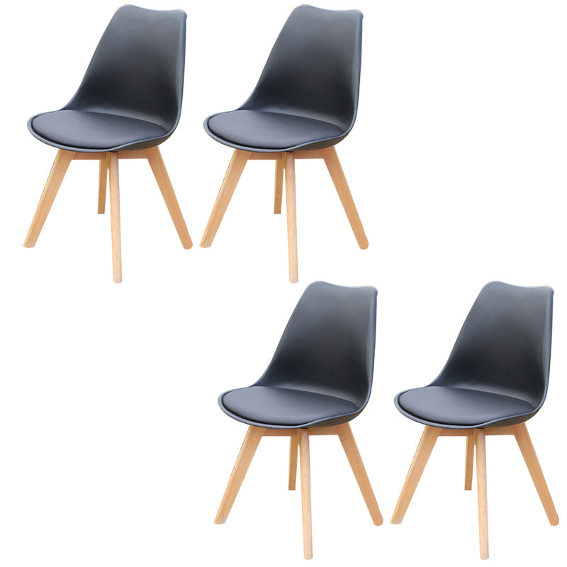 Contemporary Plastic Outdoors Dining Chairs Stacking Patio Dining Armchair