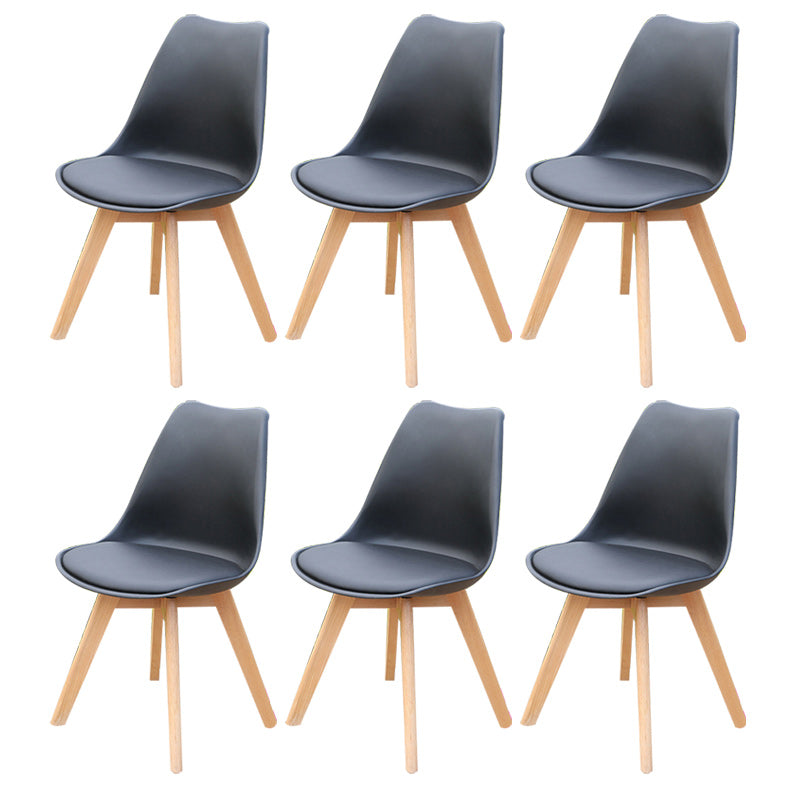 Contemporary Plastic Outdoors Dining Chairs Stacking Patio Dining Armchair