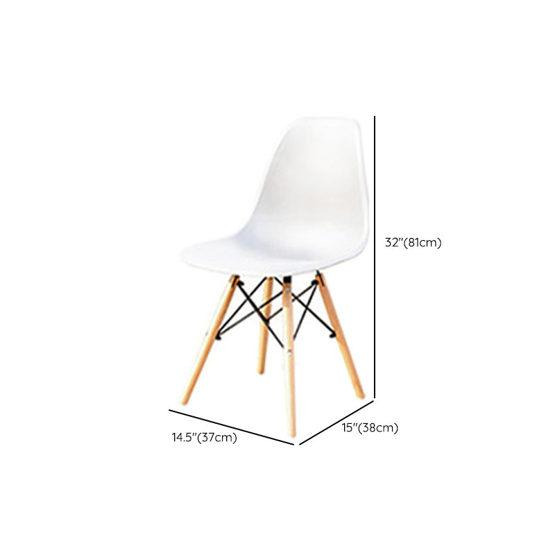 Contemporary Plastic Outdoors Dining Chairs Stacking Patio Dining Armchair