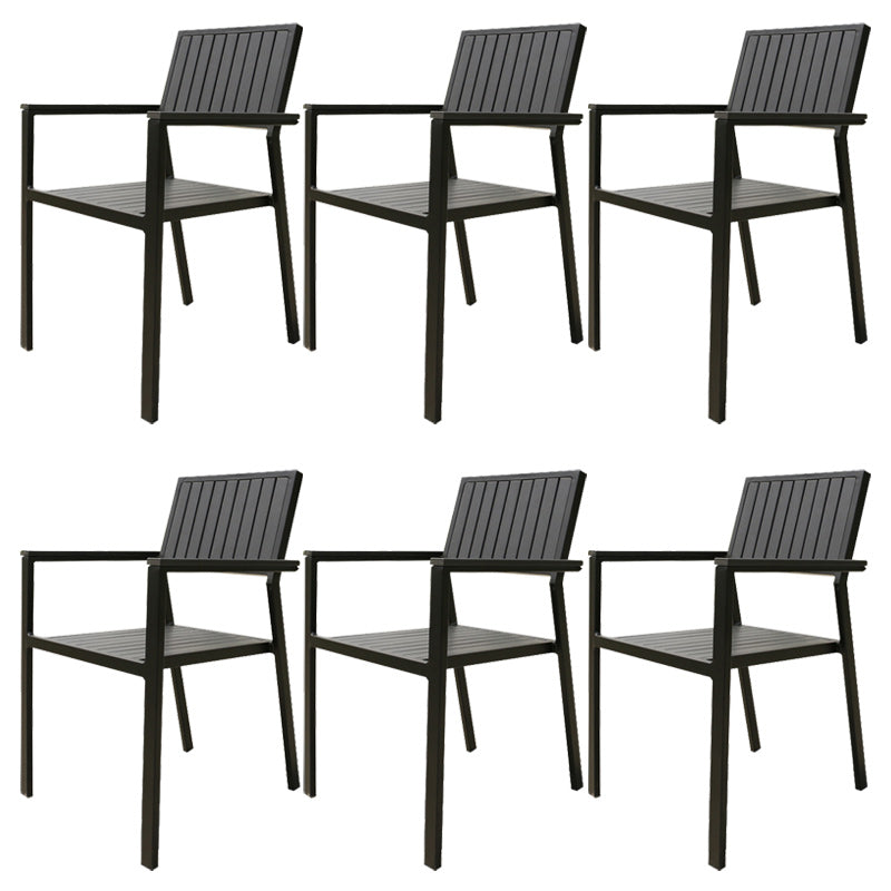 Industrial Patio Dining Chair Set of 1/2/4/6/8 Industrial Metal Dining Side Chair