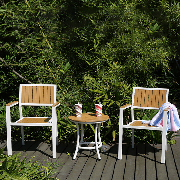 Industrial Dining Side Chair/Dining Armchair with Aluminum Base