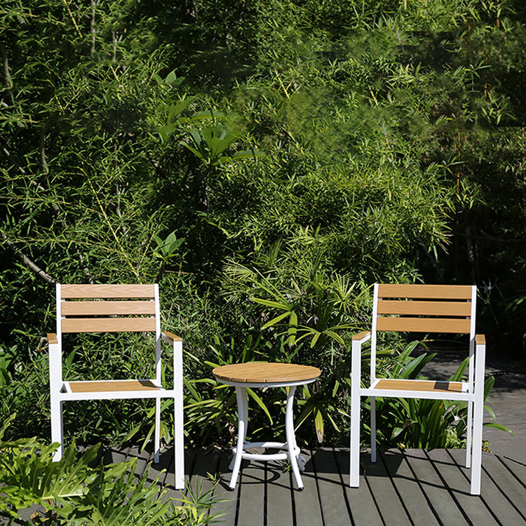 Industrial Dining Side Chair/Dining Armchair with Aluminum Base