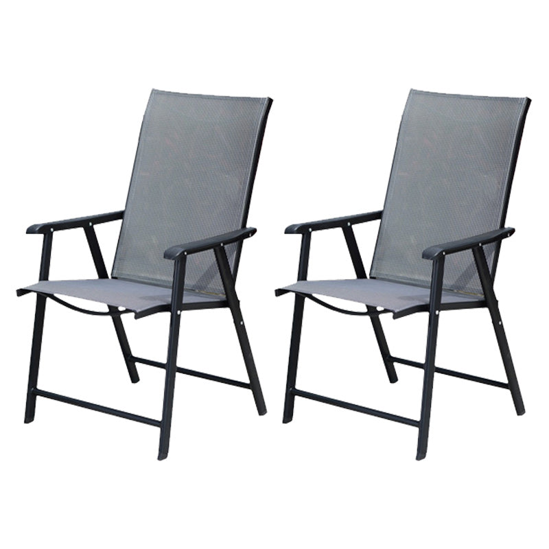 Industrial Metal Dining Armchair Stacking Patio Dining Chair