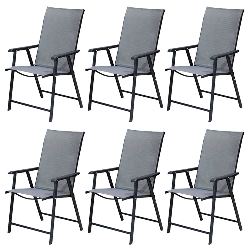 Industrial Metal Dining Armchair Stacking Patio Dining Chair