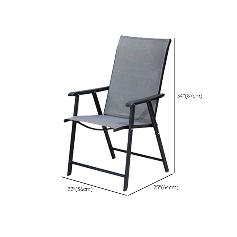 Industrial Metal Dining Armchair Stacking Patio Dining Chair