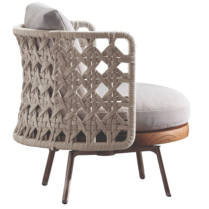 Aluminum Patio Sofa 1 PC UV Resistant Outdoor Patio Sofa with Cushion