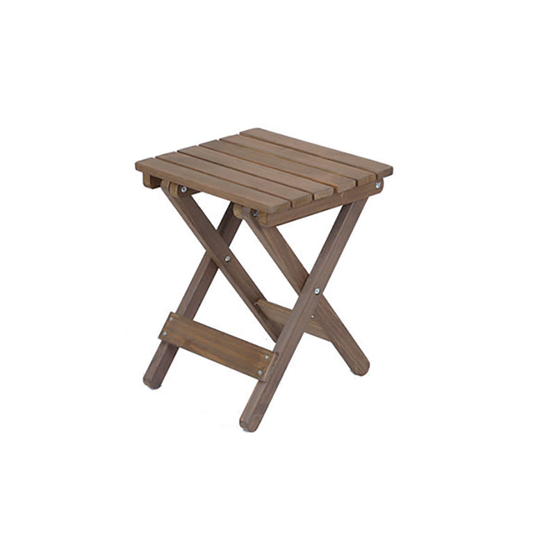 Contemporary Armless Patio Chairs Wood Folding Dining Side Chair