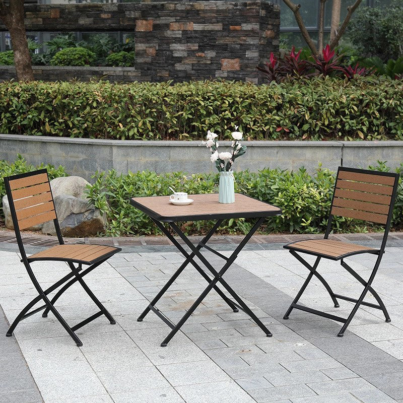 Metal Patio Dining Chair Modern Armless Outdoors Dining Chairs