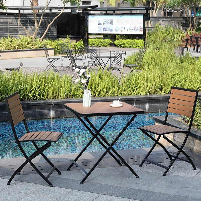 Metal Patio Dining Chair Modern Armless Outdoors Dining Chairs