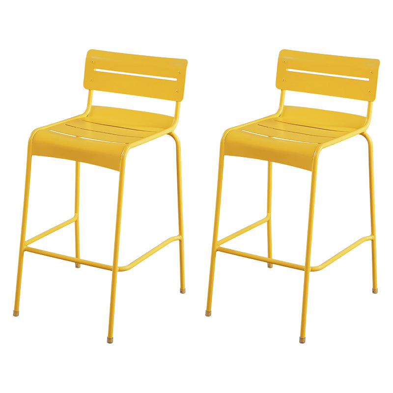 Modern Patio Dining Armchair Aluminum Open Back With Arm Outdoor Bistro Chairs