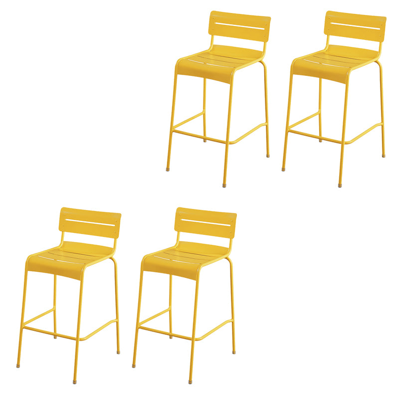 Modern Patio Dining Armchair Aluminum Open Back With Arm Outdoor Bistro Chairs