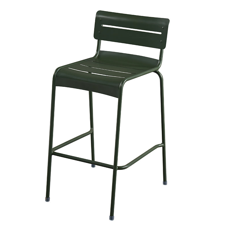 Modern Patio Dining Armchair Aluminum Open Back With Arm Outdoor Bistro Chairs