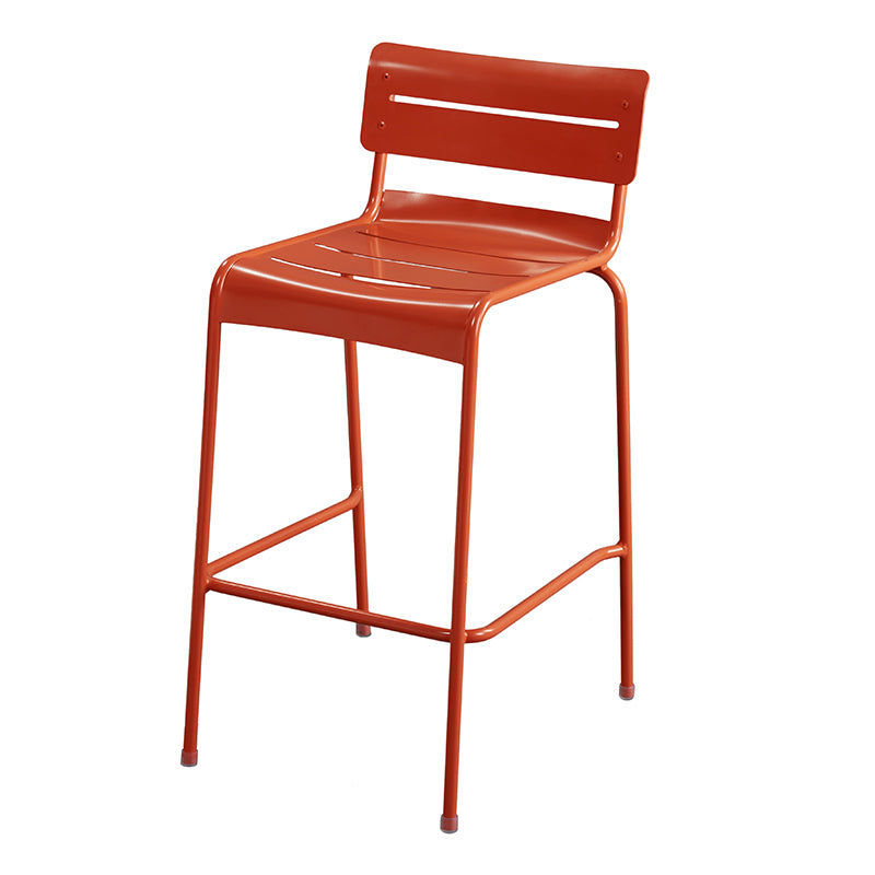 Modern Patio Dining Armchair Aluminum Open Back With Arm Outdoor Bistro Chairs