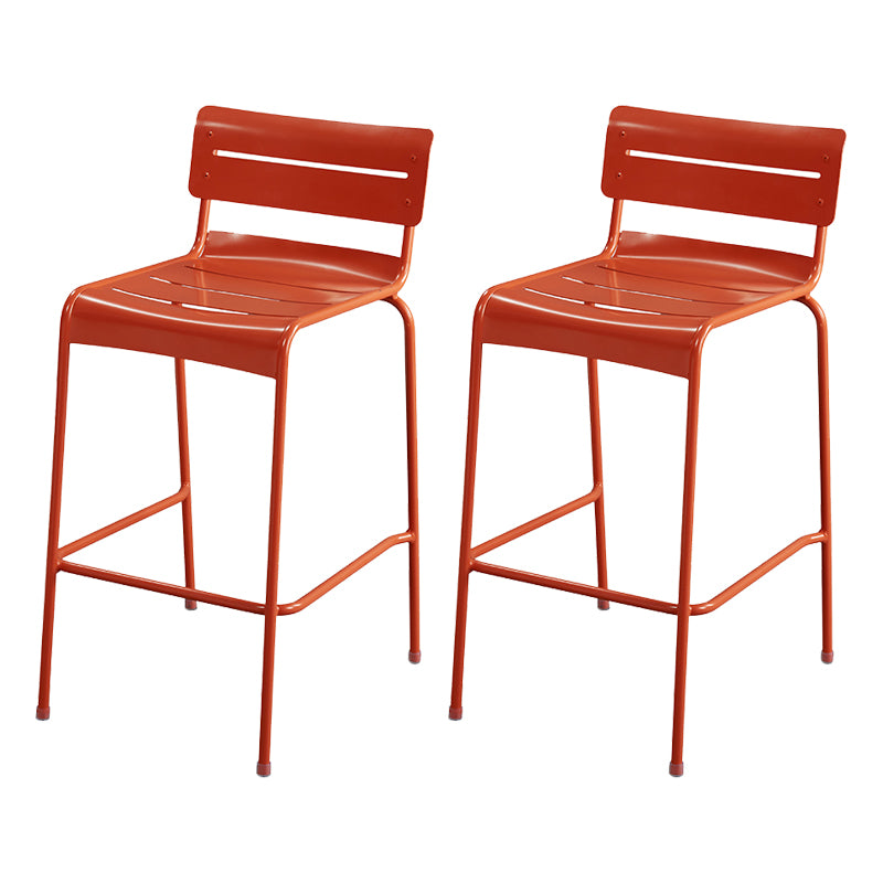Modern Patio Dining Armchair Aluminum Open Back With Arm Outdoor Bistro Chairs