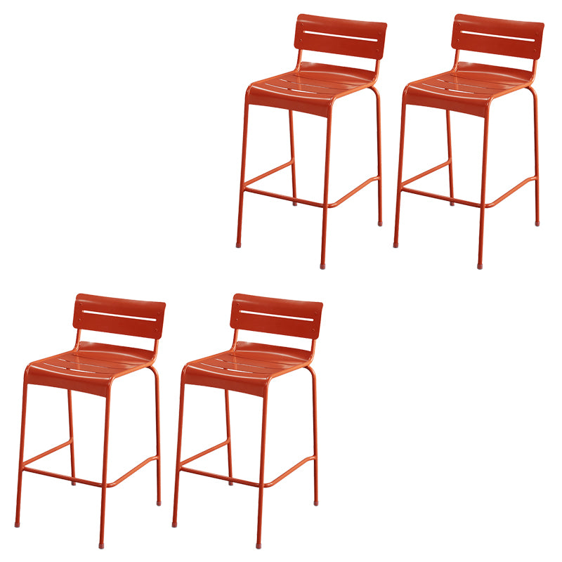 Modern Patio Dining Armchair Aluminum Open Back With Arm Outdoor Bistro Chairs