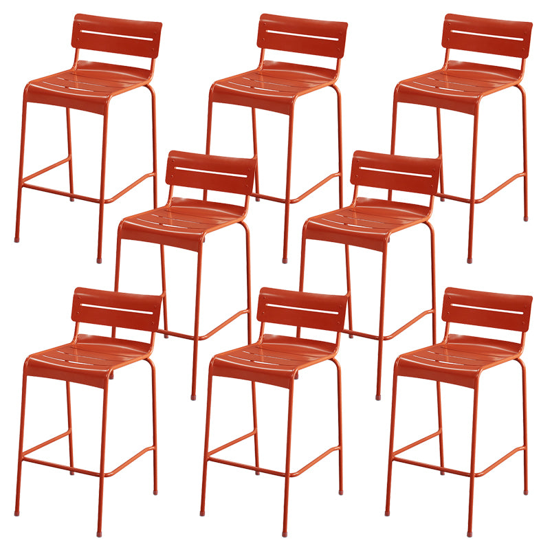 Modern Patio Dining Armchair Aluminum Open Back With Arm Outdoor Bistro Chairs
