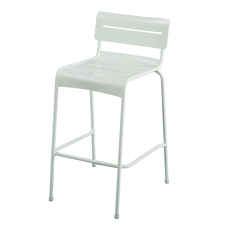 Modern Patio Dining Armchair Aluminum Open Back With Arm Outdoor Bistro Chairs