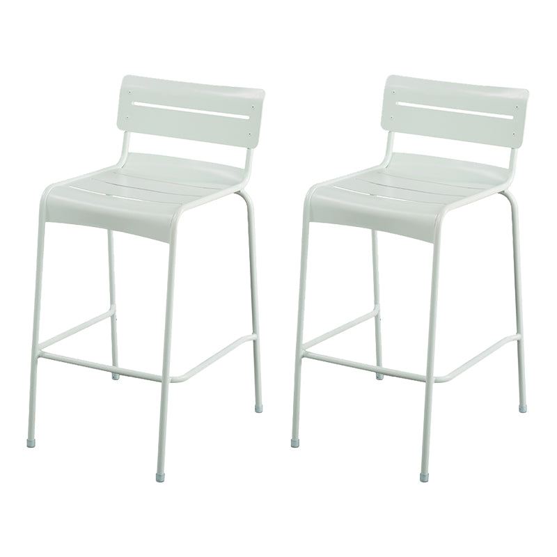 Modern Patio Dining Armchair Aluminum Open Back With Arm Outdoor Bistro Chairs