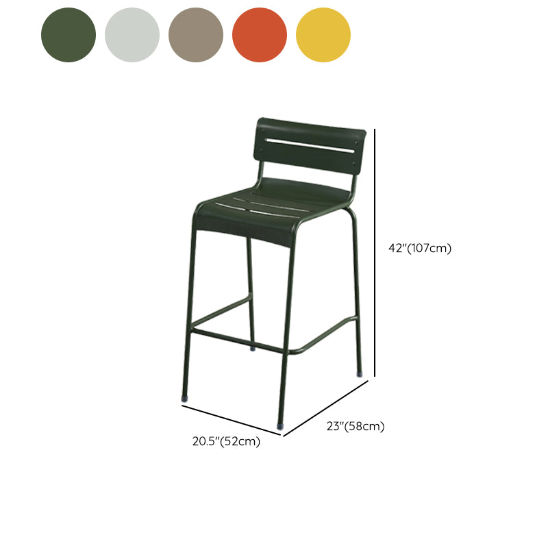 Modern Patio Dining Armchair Aluminum Open Back With Arm Outdoor Bistro Chairs