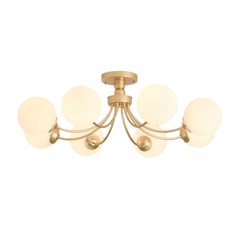 Modern Simple Iron Ceiling Light Ball Shape Ceiling Lamp for Living Room