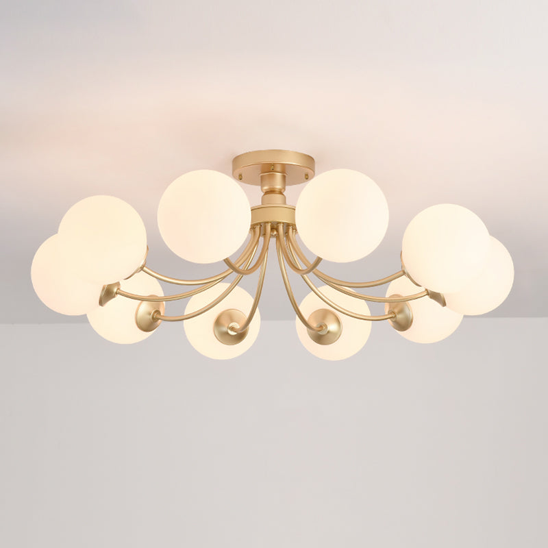 Modern Simple Iron Ceiling Light Ball Shape Ceiling Lamp for Living Room