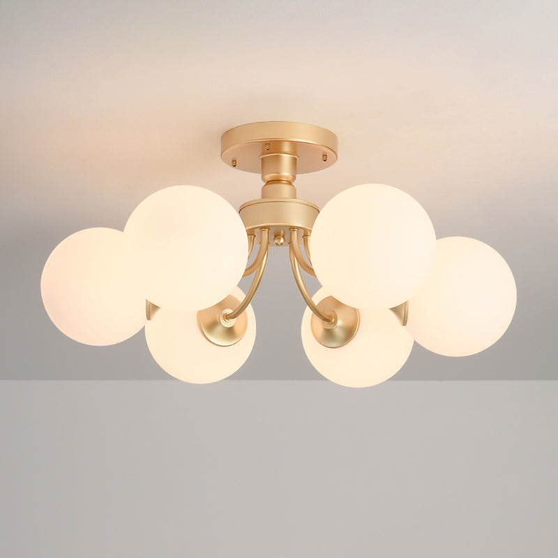Modern Simple Iron Ceiling Light Ball Shape Ceiling Lamp for Living Room