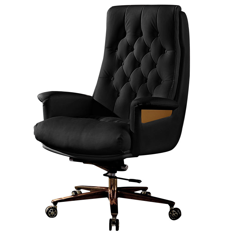 Fixed Arms Swivel Chair Modern Adjustable Seat Height Chair with Wheels