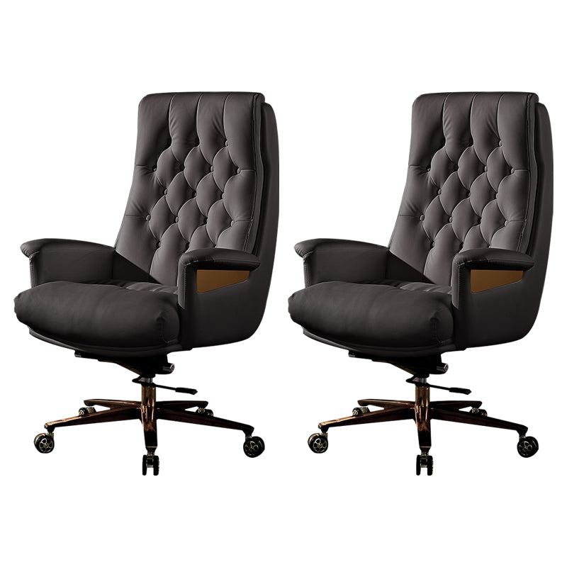 Fixed Arms Swivel Chair Modern Adjustable Seat Height Chair with Wheels