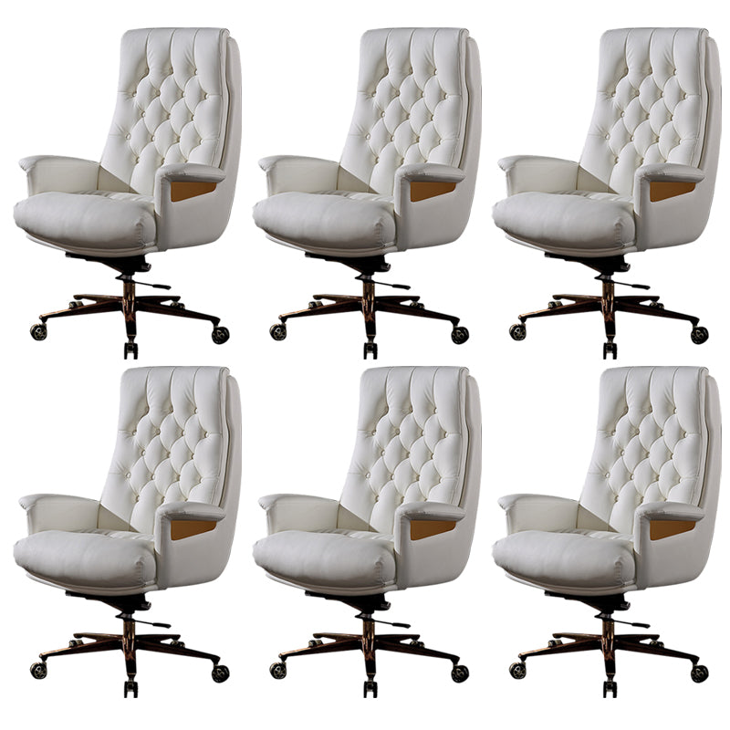 Fixed Arms Swivel Chair Modern Adjustable Seat Height Chair with Wheels