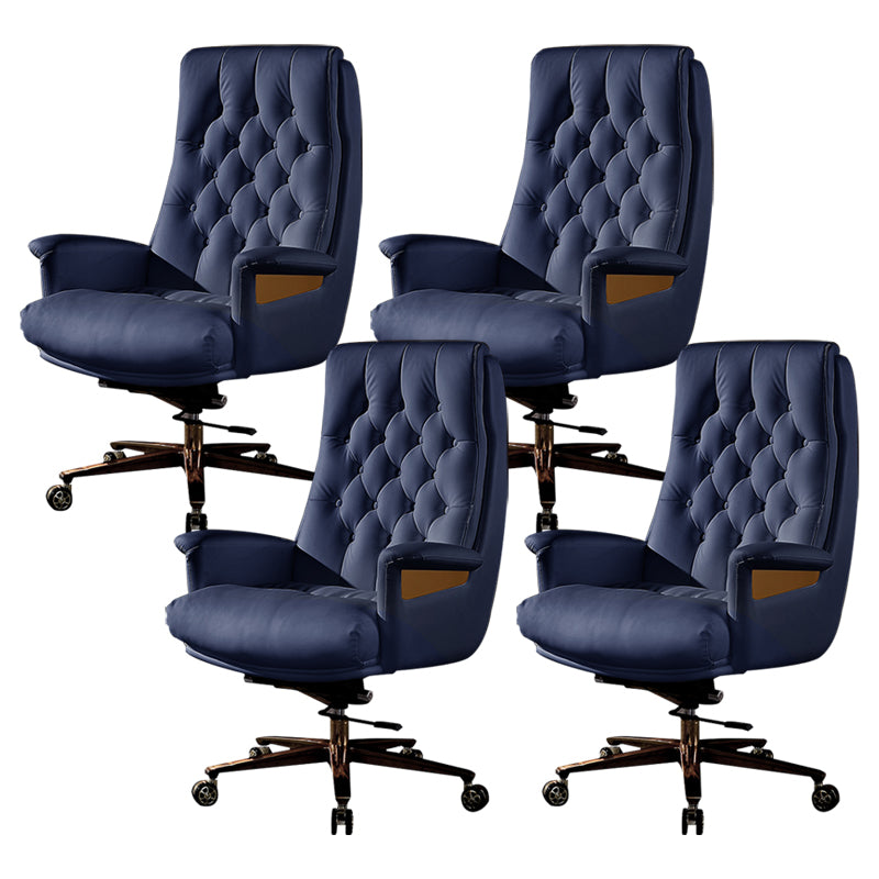 Fixed Arms Swivel Chair Modern Adjustable Seat Height Chair with Wheels