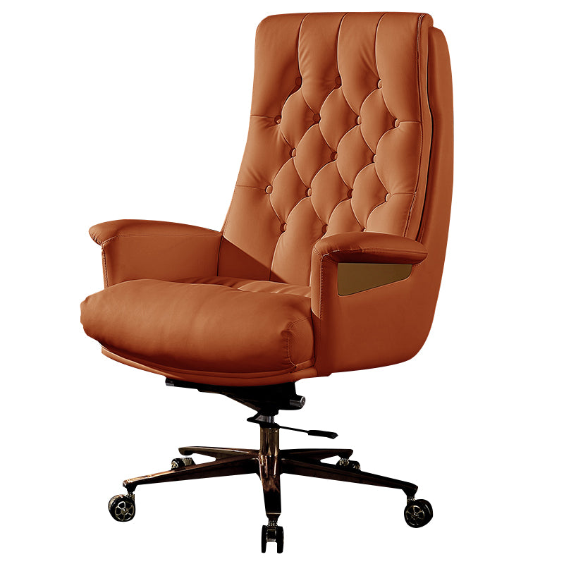 Fixed Arms Swivel Chair Modern Adjustable Seat Height Chair with Wheels