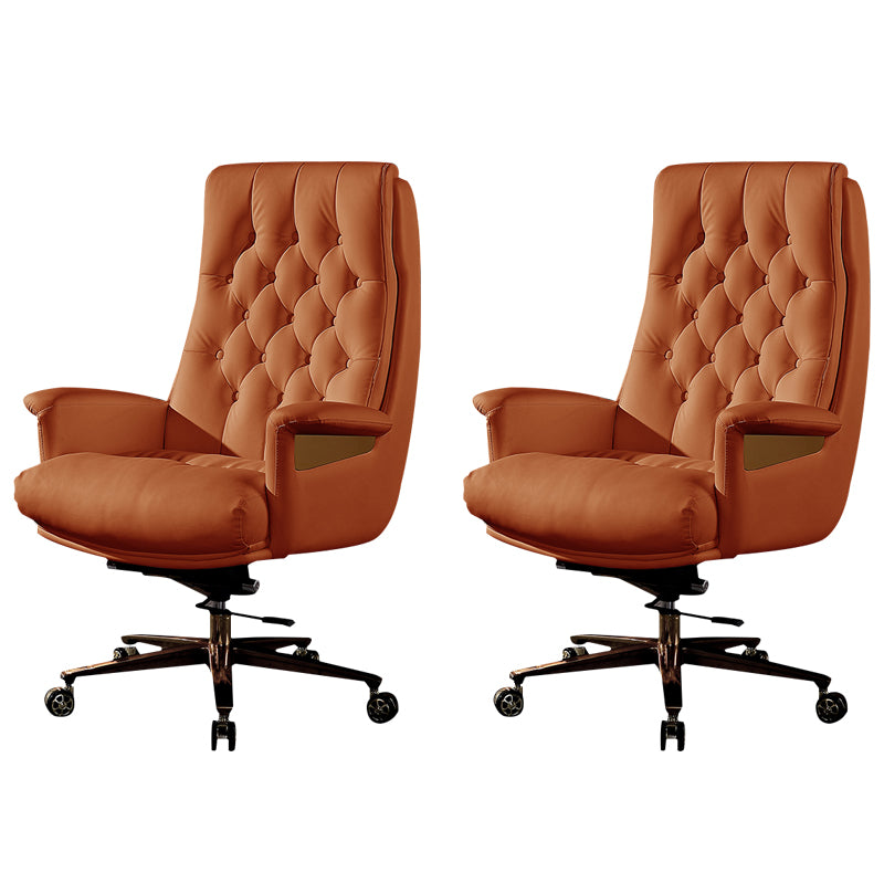 Fixed Arms Swivel Chair Modern Adjustable Seat Height Chair with Wheels