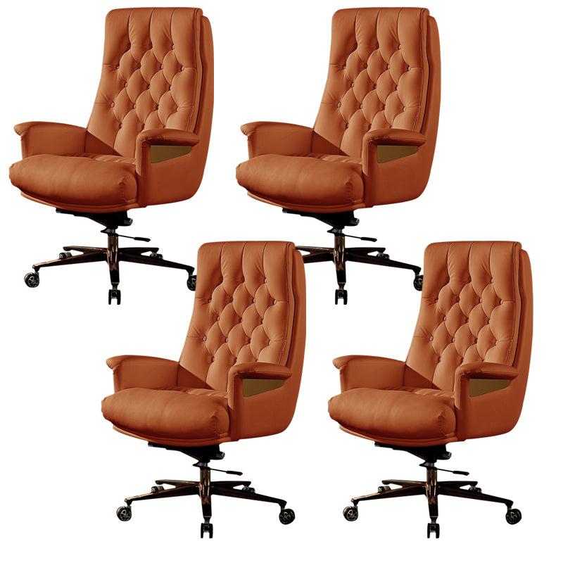 Fixed Arms Swivel Chair Modern Adjustable Seat Height Chair with Wheels