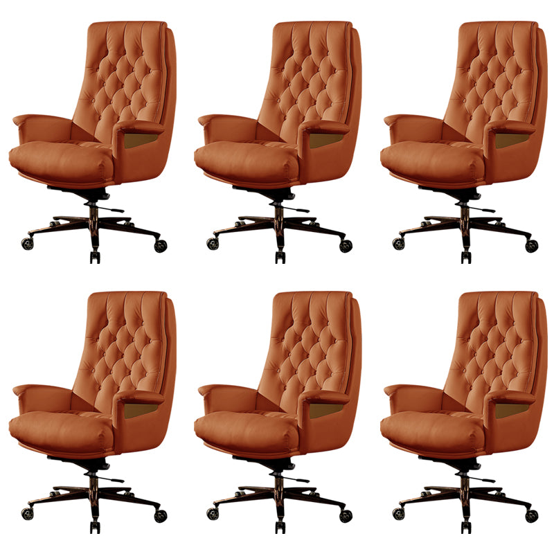 Fixed Arms Swivel Chair Modern Adjustable Seat Height Chair with Wheels