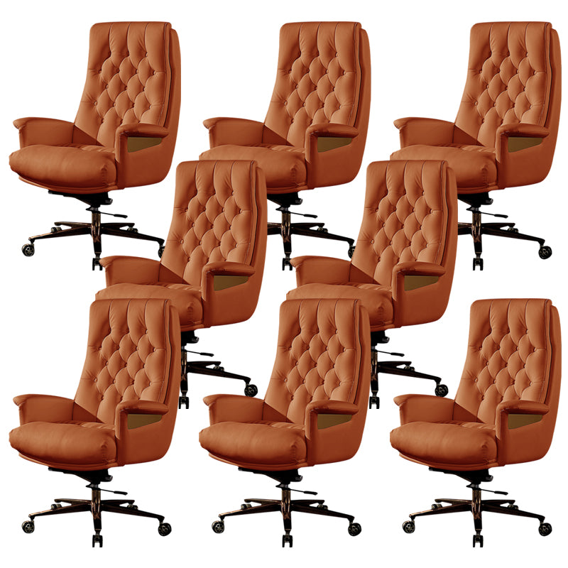 Fixed Arms Swivel Chair Modern Adjustable Seat Height Chair with Wheels