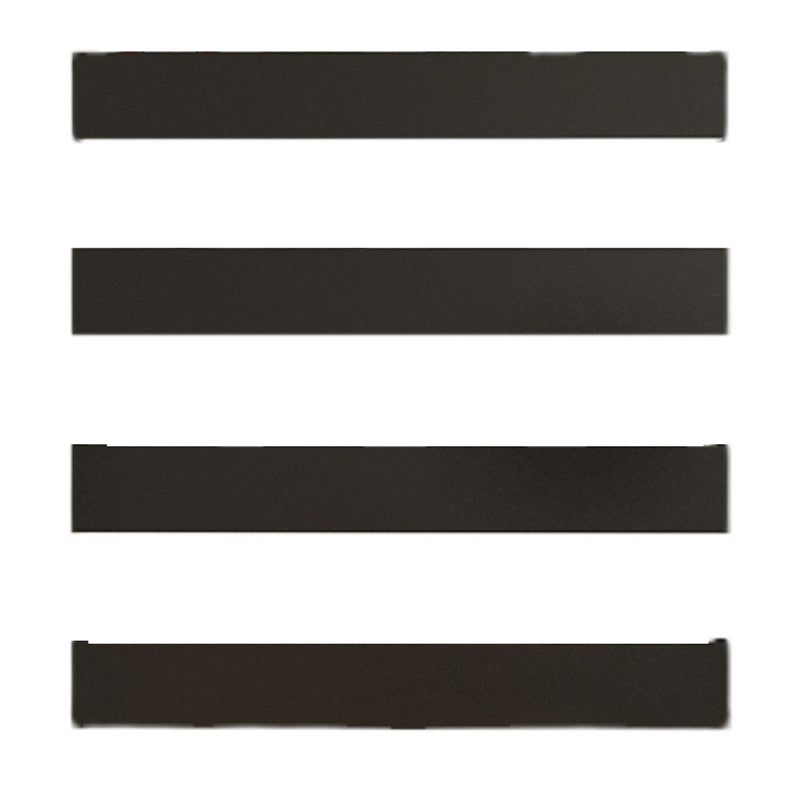 Closed Back Floating Bookshelf Contemporary Metal Bookcase with Shelves