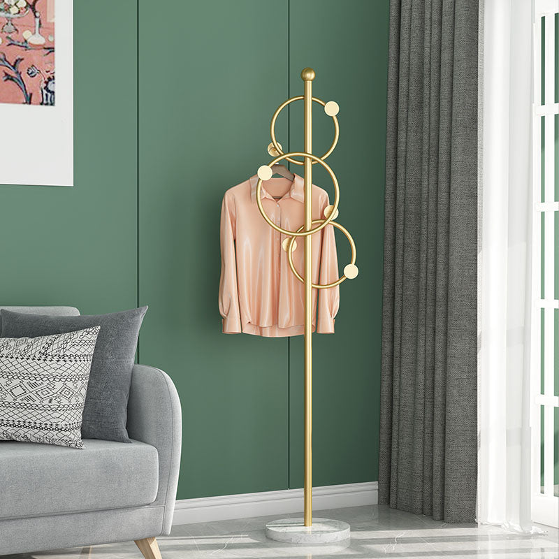 Creative Coat Rack Gorgeous Multi Coat Hooks Metal Coat Rack with Marble Bottom