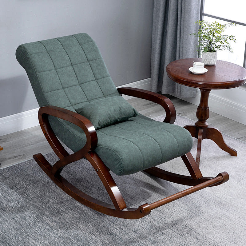 Mid-Century Modern Style Rocking Chair Wooden Sofa Rocking Chair