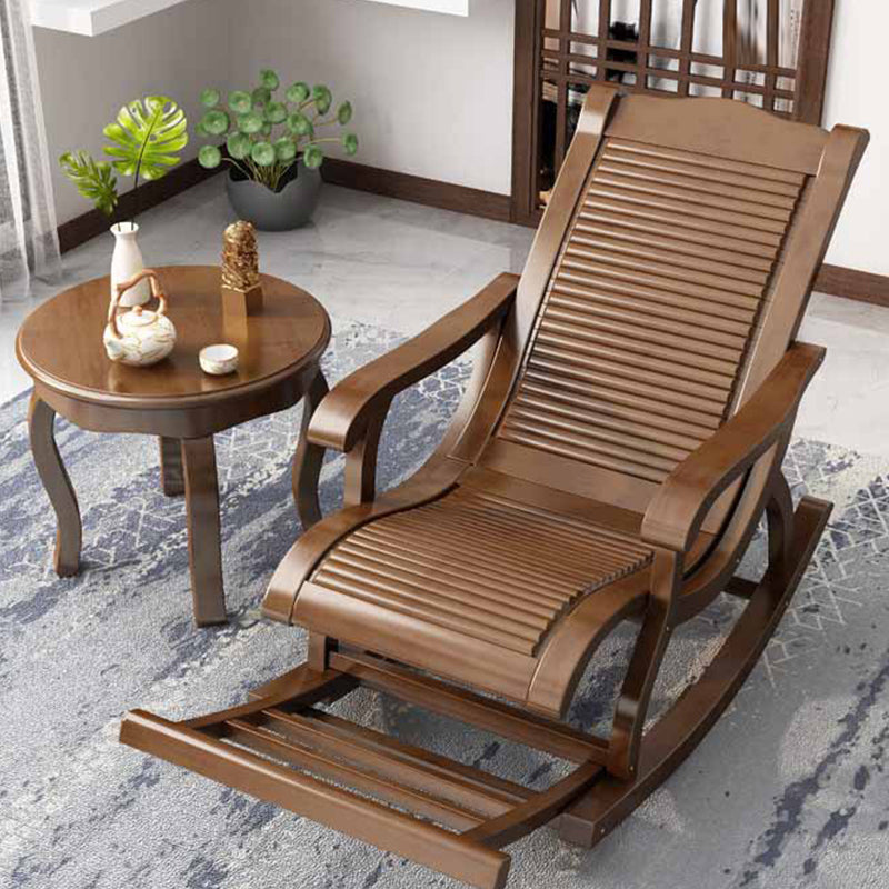 Chinese Solid Wood Lazy Sofa Chair Home Rocking Chair for Living Room